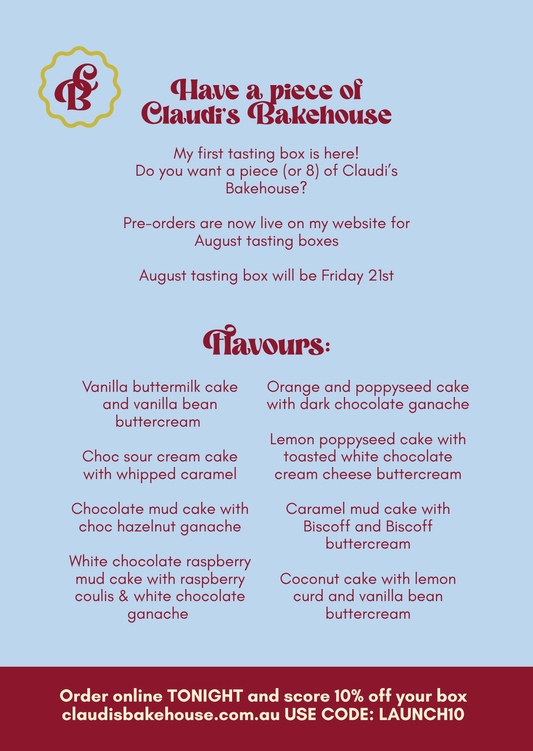Cake Tasting Box